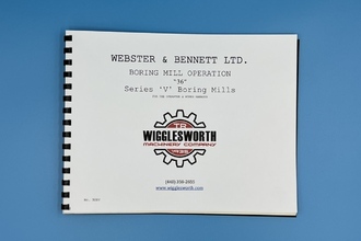 WEBSTER & BENNETT EV Manual MACHINE PARTS | TR Wigglesworth Machinery Co. (2)