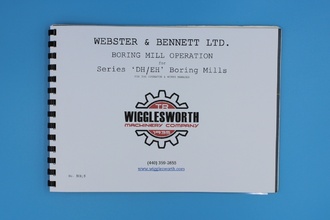 WEBSTER & BENNETT DH, EH Manual MACHINE PARTS | TR Wigglesworth Machinery Co. (2)
