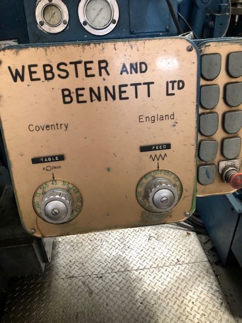 1978 WEBSTER & BENNETT "EV" BORING MILLS, VERT. (Including Vert. Turret Lathes) | TR Wigglesworth Machinery Co.