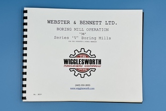 WEBSTER & BENNETT V Manual MACHINE PARTS | TR Wigglesworth Machinery Co. (2)